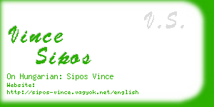 vince sipos business card